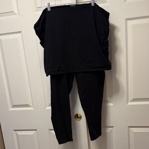 torrid Black Ponte Leggings with Matching Tunic